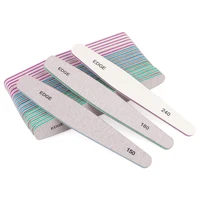50pcs professional nail file 50180240 double sided sanding buffer nagelvijl lime a ongle washable manicure nails accessories