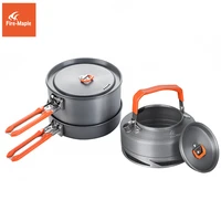 fire maple camping cookware utensils dishes camp cooking set hiking heat exchanger pot kettle fmc fc2 outdoor tourism tableware