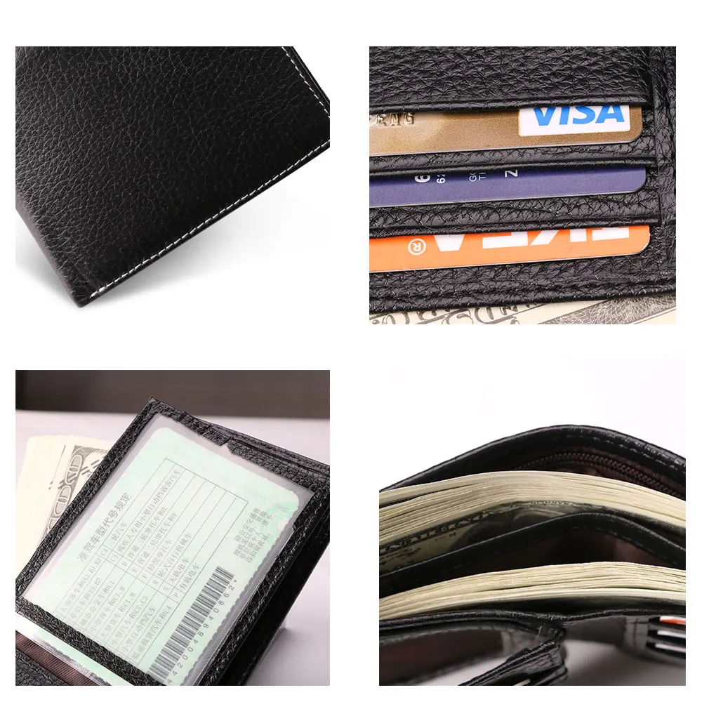 Кошелек мужской JOYIR из натуральной кожи на молнии с Rfid-защитой | Багаж и сумки