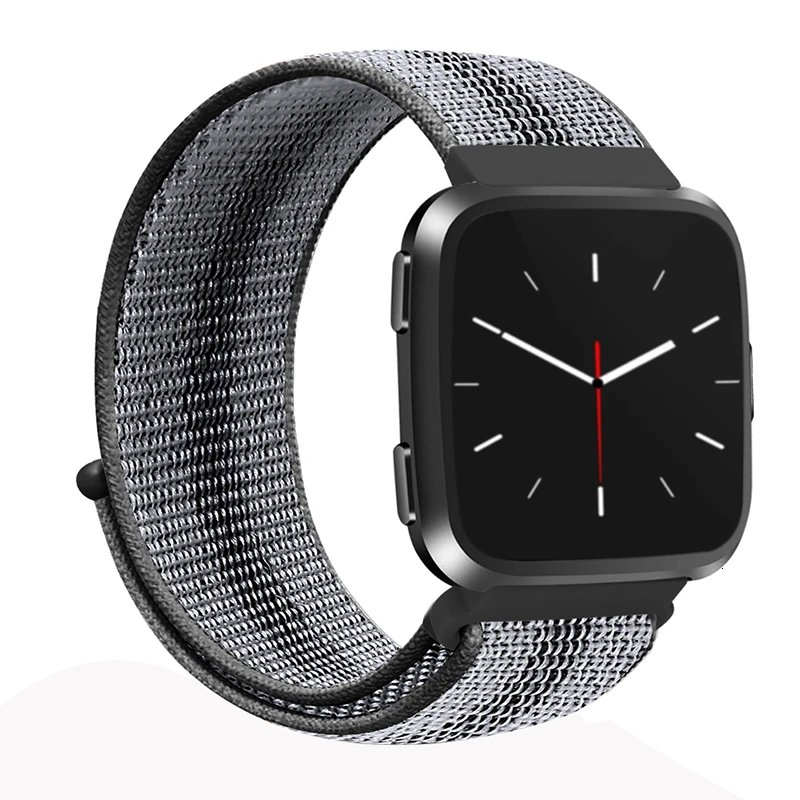 Black Stripe Nlyon ремешок для Fitbit Versa 2 Lite Мягкий Нейлоновый сменный Браслет для Fitbit Versa Lite band Edition аксессуары для умных часов - Цвет ремешка: Black Stripe
