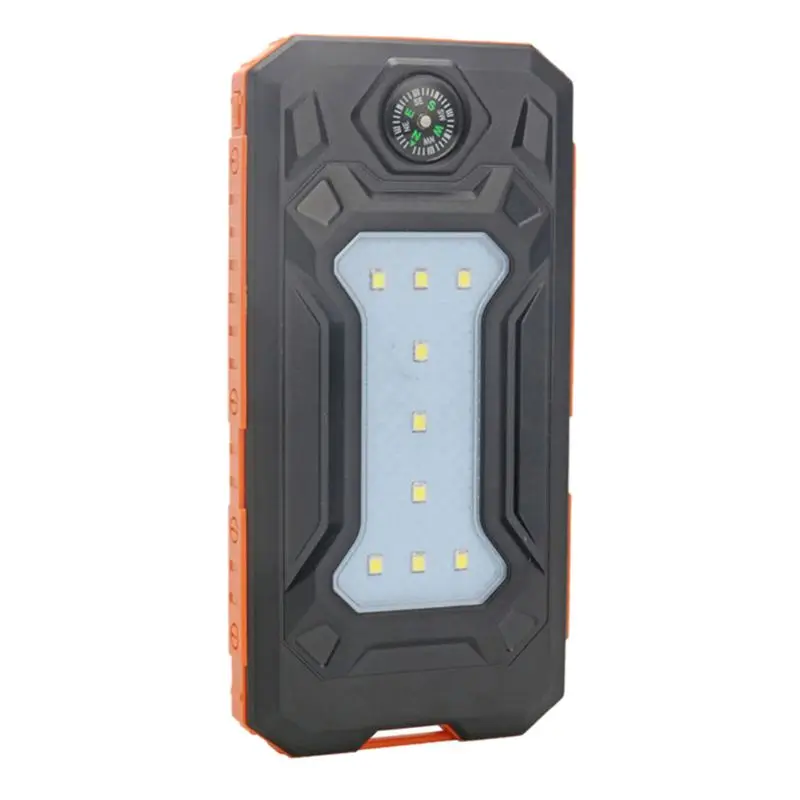 Портативное зарядное устройство с 2 USB портами 500000 мАч водонепроницаемое на