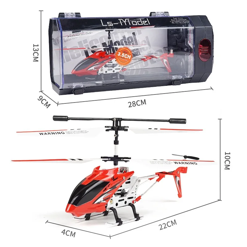 

3.5CH Infrared Gyroscope High Toughness Resist Falls And Collisions Anti-collision Anti-fall Alloy RC Helicopter RTF For Kids