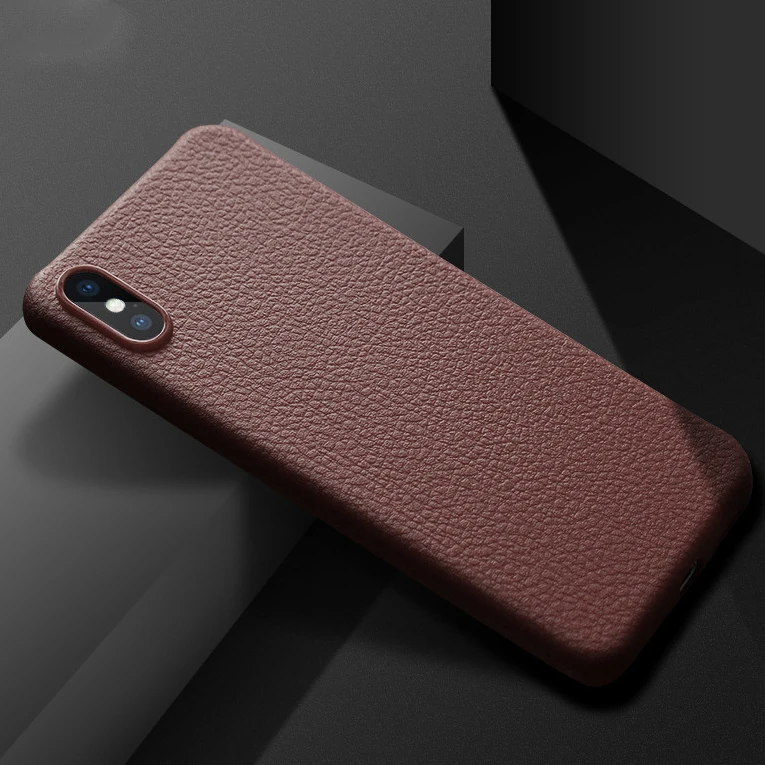 Роскошный кожаный чехол для iPhone 6 6S 8 Plus X Мягкий ТПУ силиконовый 7 7Plus чехлы
