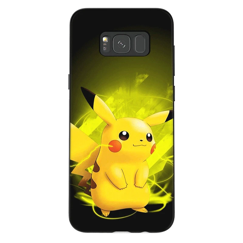Мобильный чехол для телефона из термополиуретана для samsung Galaxy A50 A70 A10 A30 A40 A3 A5 A6 A7 A8 A9 J6 Защитная крышка с рисунком Пикачу