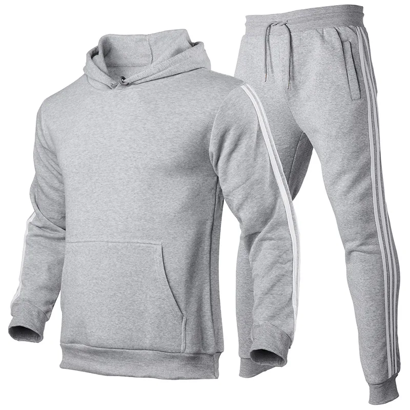 

Nouvelle Mode Hommes Vtements Pulls Pull Coton Hommes Survtements Sweat Capuche Deux Pices + Pantalon Sport Chemises Automn