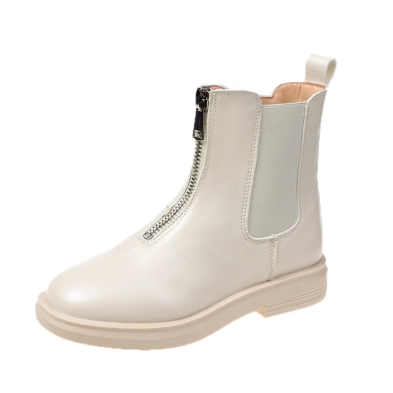 

2020 Fashion Boots Women Autumn Boots Ladies Platform Zippers Black Boots Women Shoes