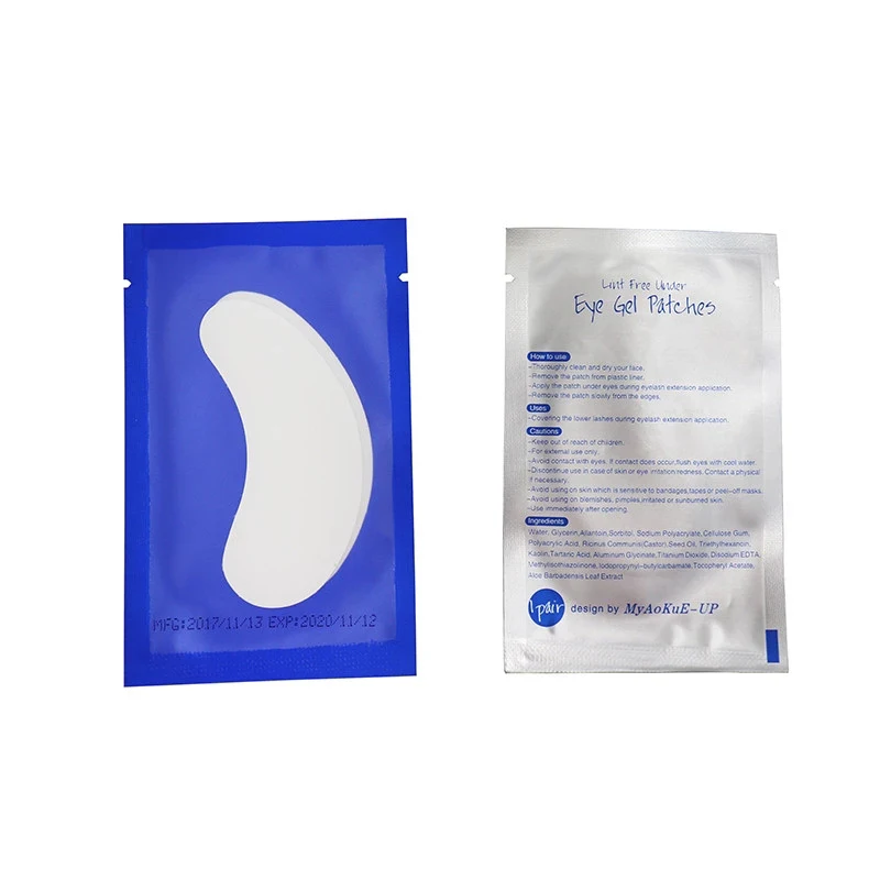 Бумажные накладки для наращивания ресниц 200 пар разноцветные глаз бумажные |