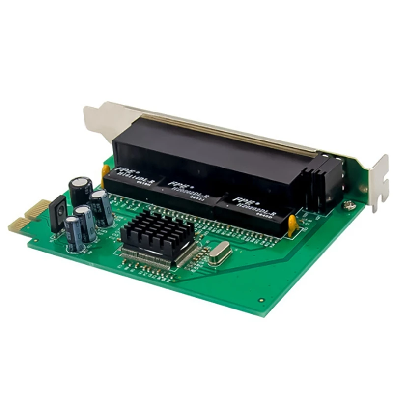 Компьютерная шина PCI-E X1 IC плюс IP175C 5-Порты и разъёмы 10/100 Ethernet Встроенный