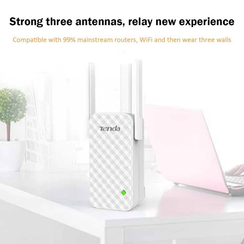 Tenda A12 300 Мбит/с Wifi ретранслятор расширитель диапазона беспроводной ретранслятор усилитель сигнала 3 антенны полный дом крышка расширитель маршрутизатора