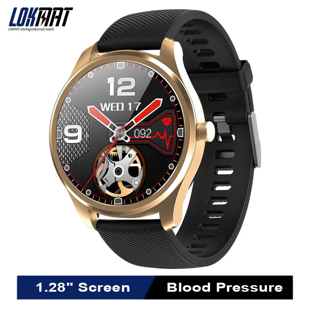 Умные часы Lokmat для мужчин и женщин Bluetooth фитнес трекер пульсометр артериальное