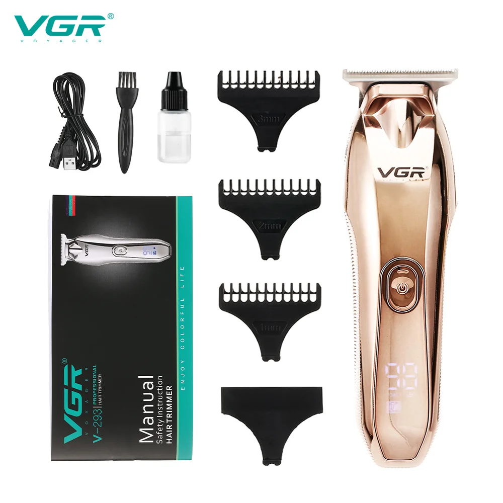 Máquina de Cortar Barbeiro para Máquina Cabelo Profissional Cuidados Pessoais Recarregável Portátil Usb Aparador Corte Cabeleireiro V293 Vgr 293