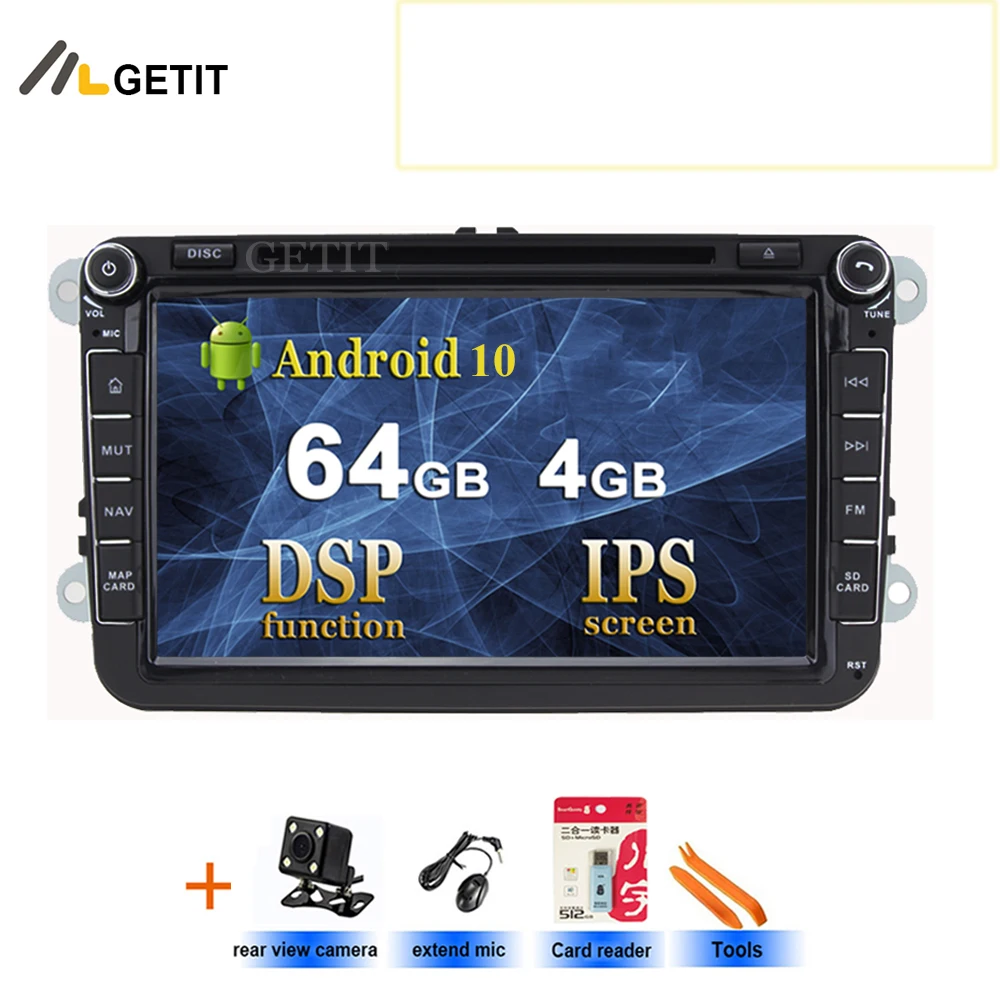 4 ГБ ОЗУ Android 10 автомобильный DVD Радио Стерео GPS для VW Passat CC Golf 5 6 T5 EOS B5 B6 B7 Jetta Touran Tiguan