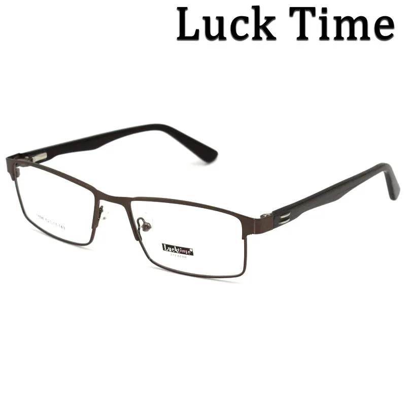 

2021 LuckTime Fashion Metal Glasses Frame Men Square Eyewear New Male Classic Full Optical Prescription Eyeglasses Frames #1698