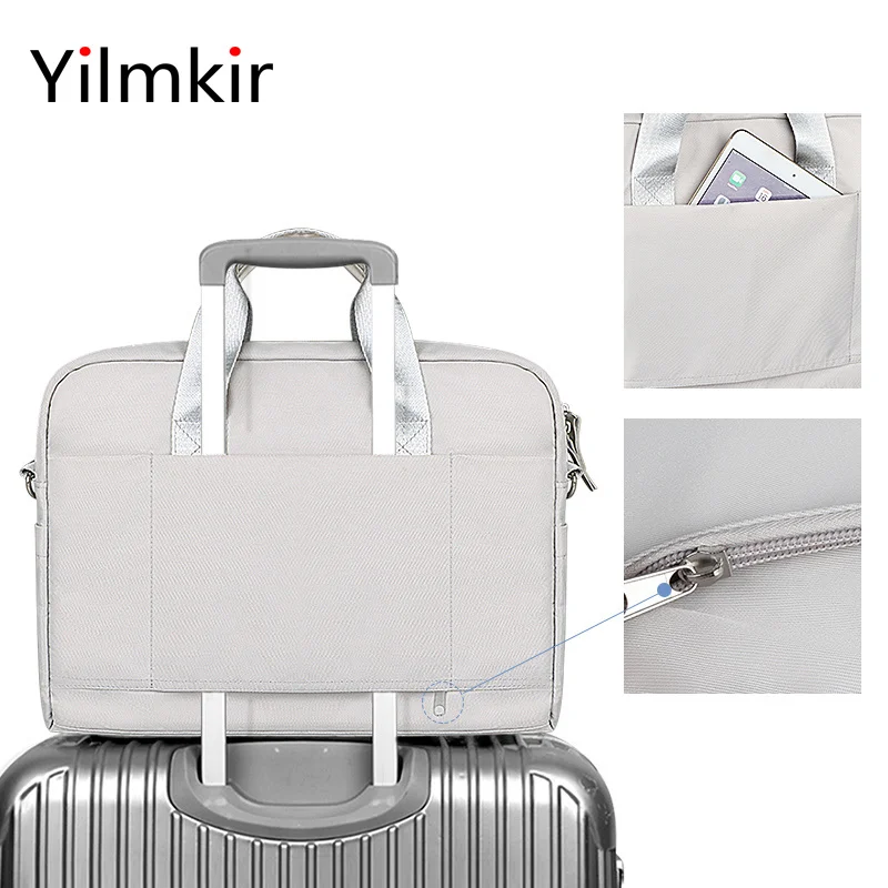 ladies laptop shoulder bag for macbook air pro lenovo xiaomi huawei computer package waterproof 13 3 14 15 6 inch briefcase free global shipping
