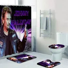 Занавеска для ванной комнаты с 3D принтом Джонни Хелли, комплект для ванной комнаты, туалета, домашний декор, занавеска для ванной из полиэстера, коврики