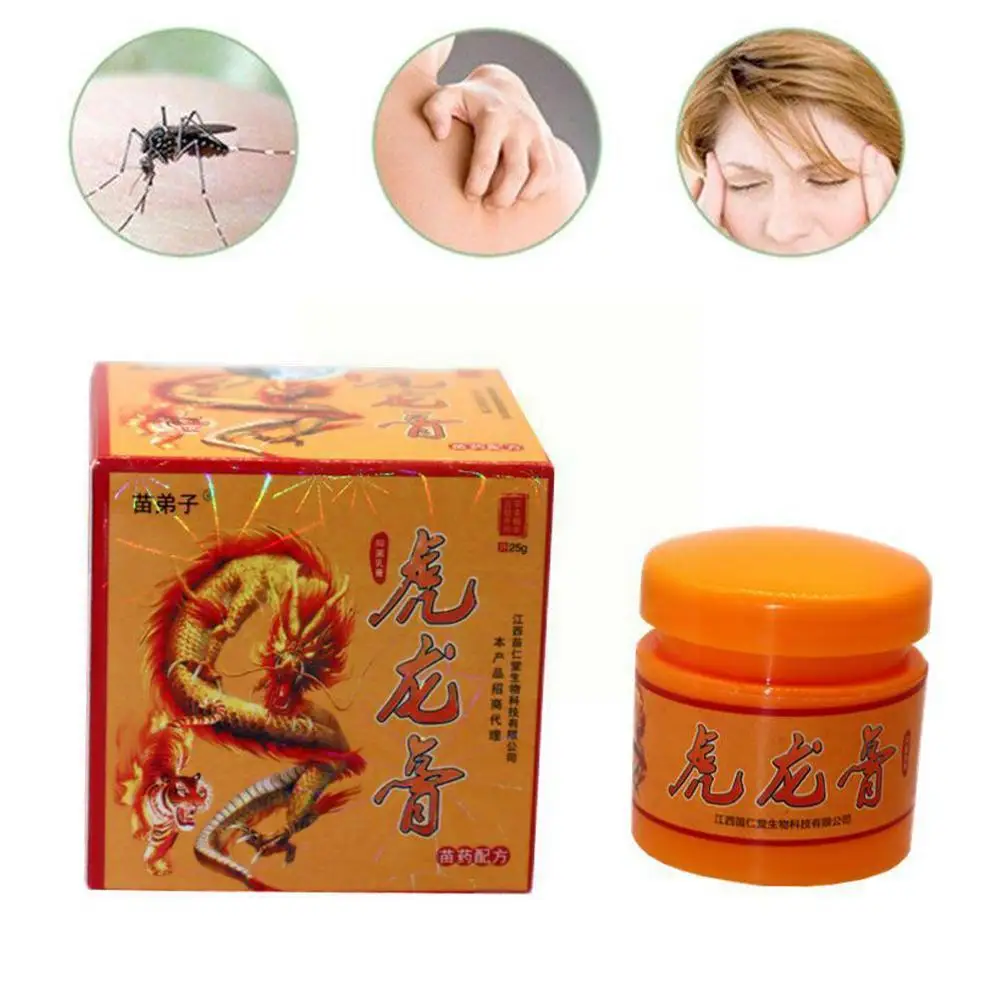 

25g Tiger Dragon Balm Anti-itching Cream Skin Psoriasis Cream Ointment Medical Eczematoid Antibacterial Cream Eczema Dermat T3d0