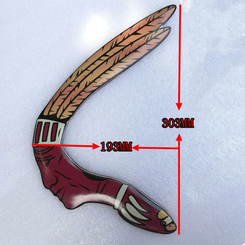 Местный Бумеранг может лететь 50 метров ручной работы Деревянный бумеранг Спорт