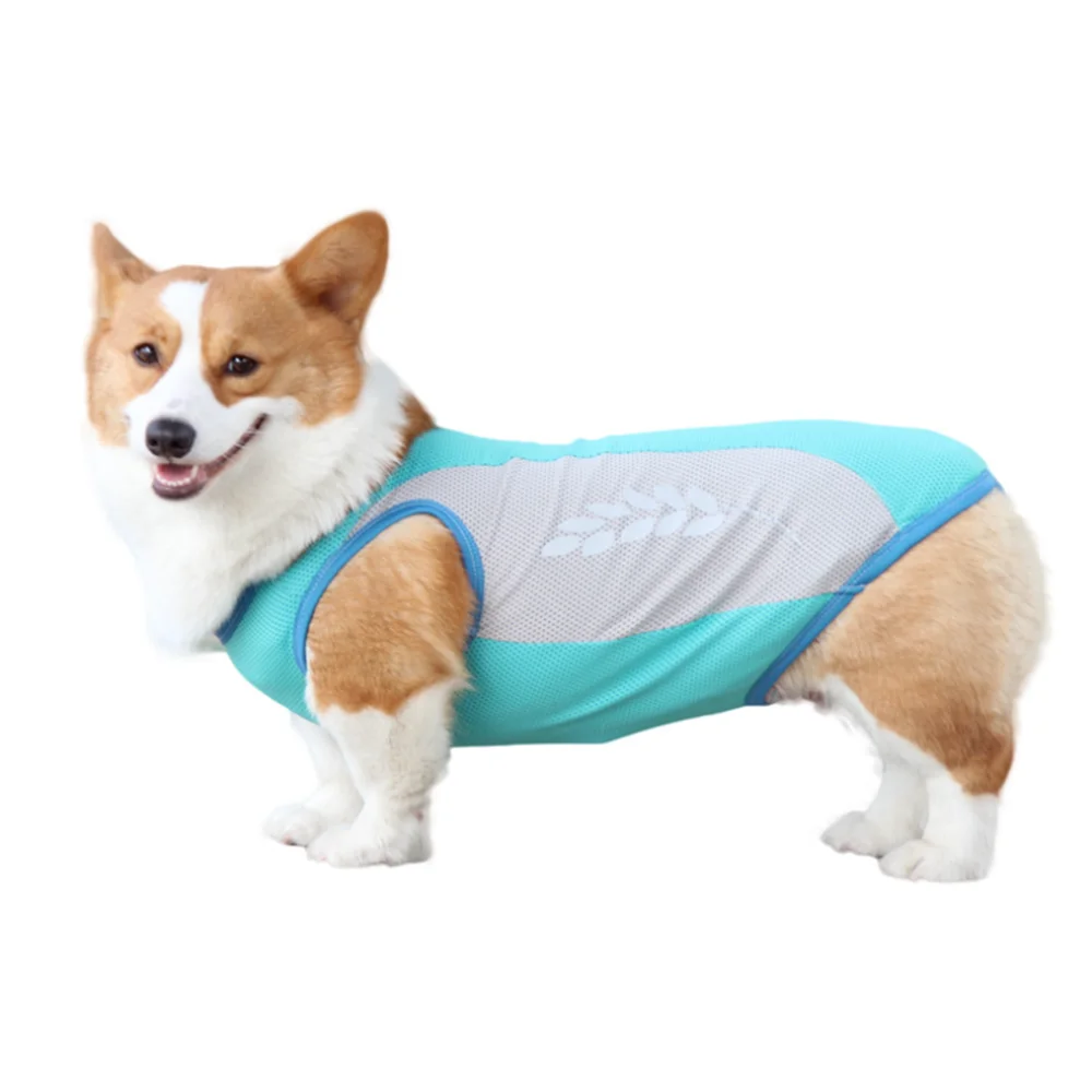 Pet Cooling Vest Summer Dog Cooling Shirt for Large Dogs Quick Dry Reflective Light Weight Dog T-Shirt Breathable Mesh Tank Top