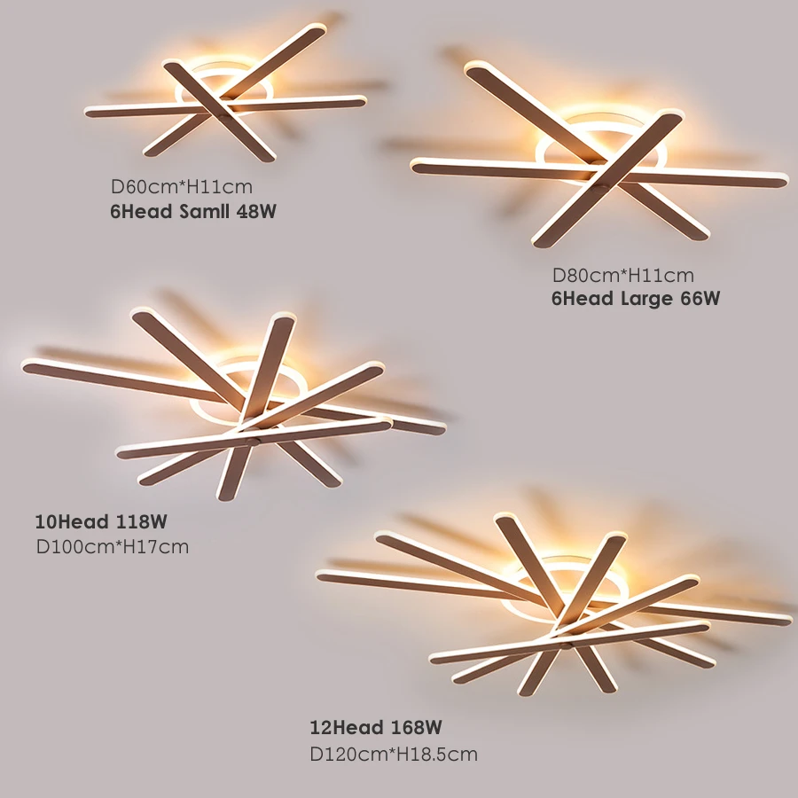 

LED Ceiling Lamp Creative Rotatable Chandelier Living room dining room bedroom Lighting Fixtures 2.4G Remote