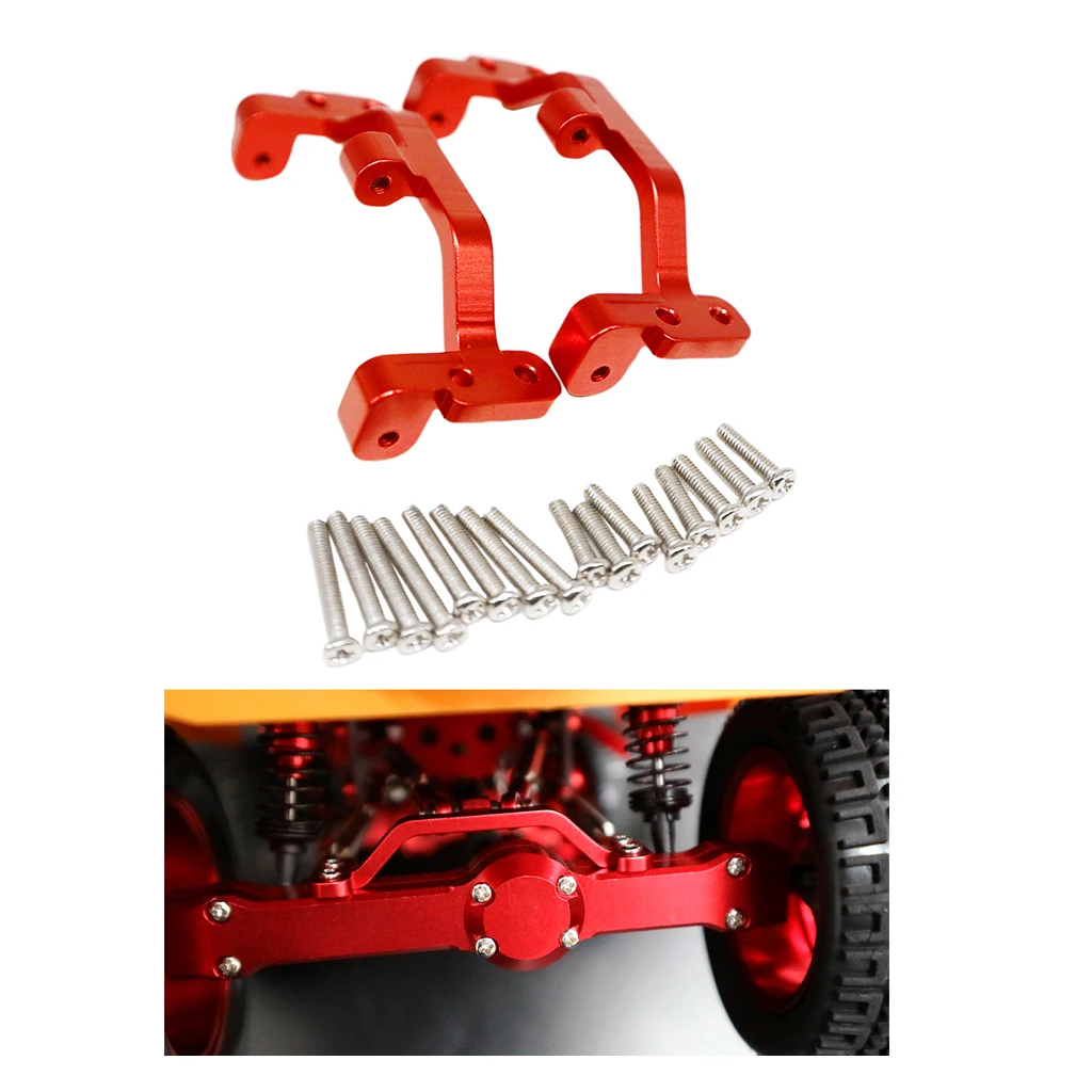 

2pcs 1:12 Pull Rod Base Seat For MN-90 MN-99 FJ-45 RC Car Spare Parts Red