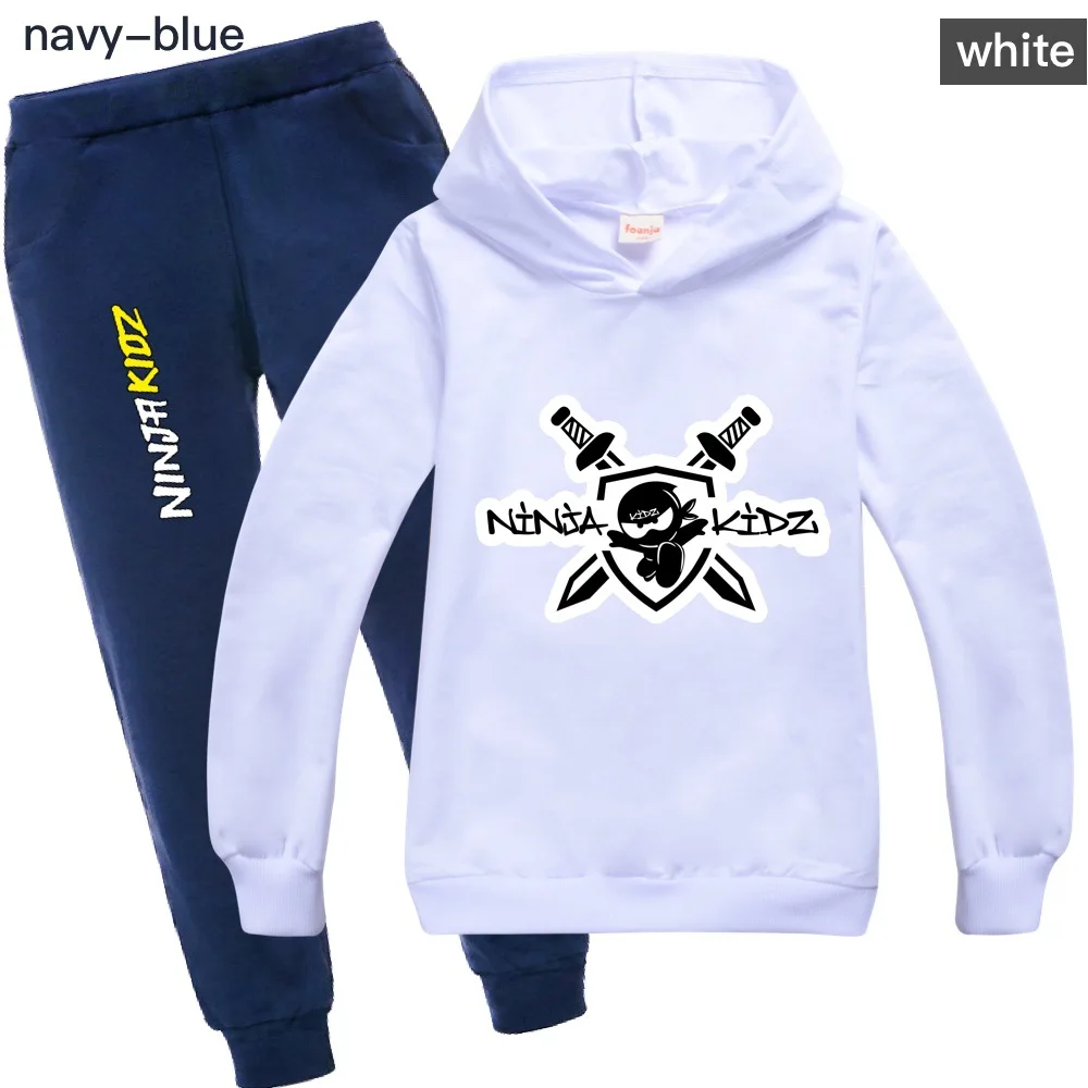 

NINJA KIDZ Toddler Girl Spring Clothes 2021 Cotton Boys Tshirt Pants Suit Yongth Clothing Baby Kids Tshirt Sets baby tracksuit