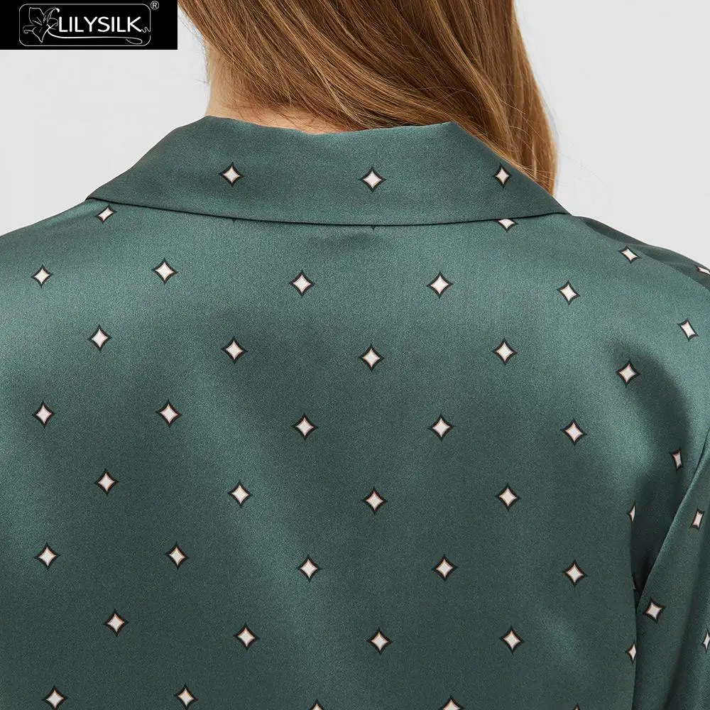 LilySilk Silk Pajamas set Classic Polka Dot New Women Free Shipping