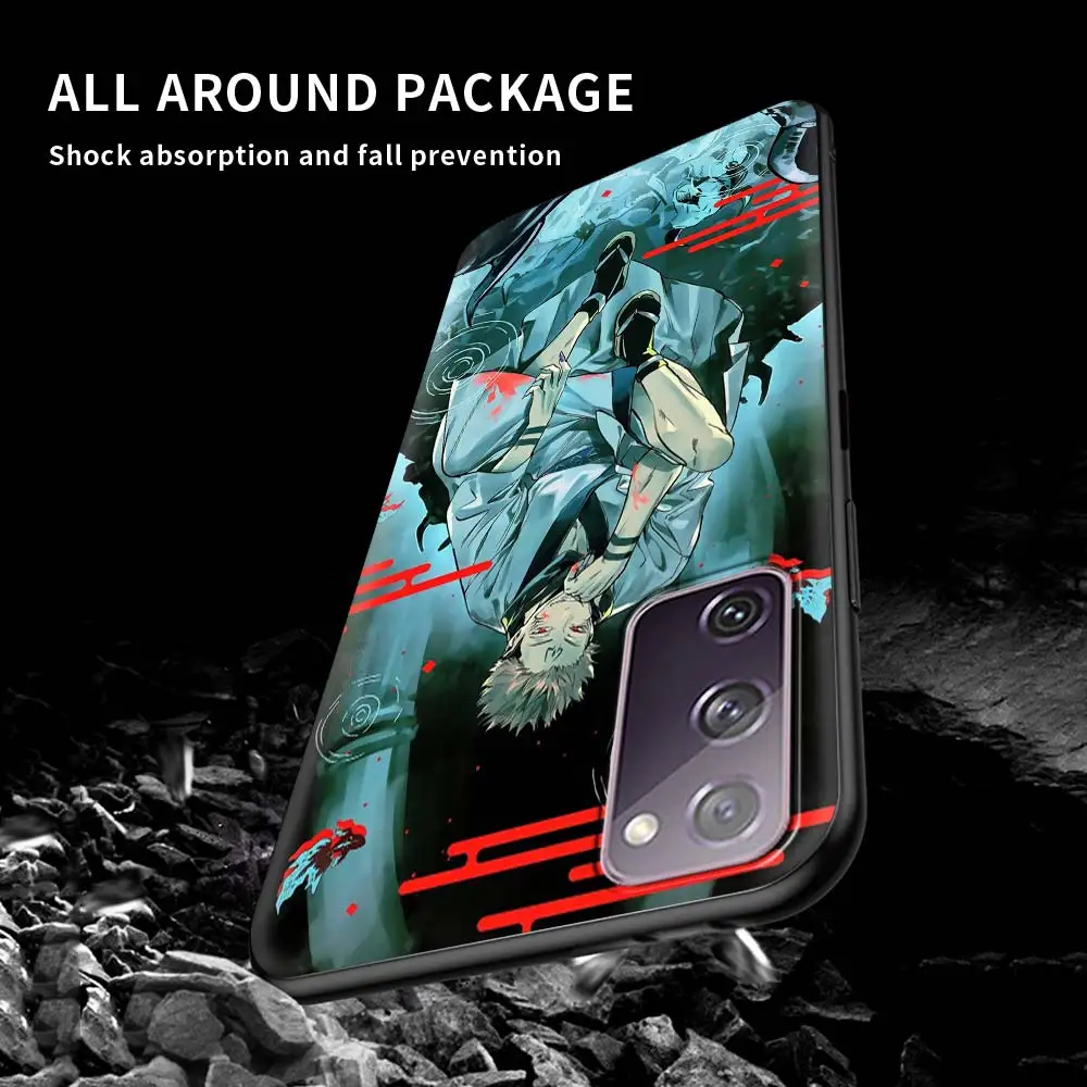 

Phone Case For Samsung S20 FE S21 S10 S9 Plus S8 S10 Capa for Galaxy Note 20 Ultra 10 Lite 9 Soft Cover Jujutsu Kaisen