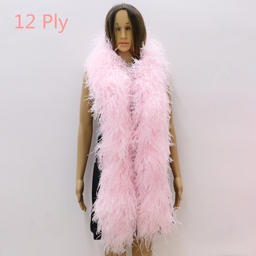 12 слойный теплый шарф Ostrich Feather пушистое страусиное перо 0 5/1/2/3 метров