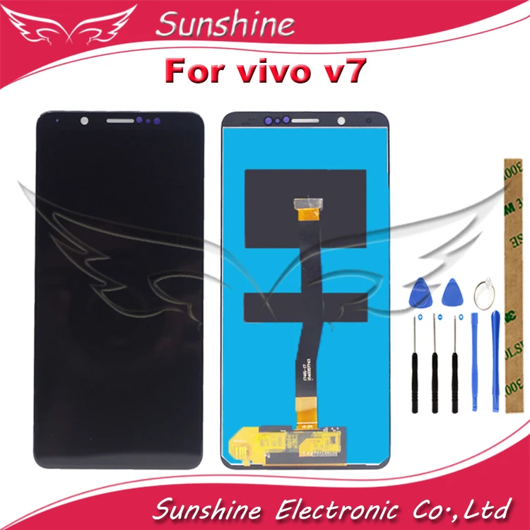 Протестированный ЖК-дисплей для BBK Vivo V7 Y75/для BBK Vivo V7+/Vivo V7 Plus Y79 ЖК-дисплей с сенсорным экраном сенсор полная сборка