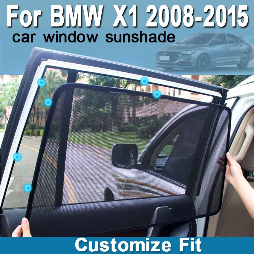

6 шт. высокого класса на заказ для BMW X1 2008-2015 карточный тип автомобильный занавес солнцезащитный козырек для окна автомобиля Стайлинг автомо...