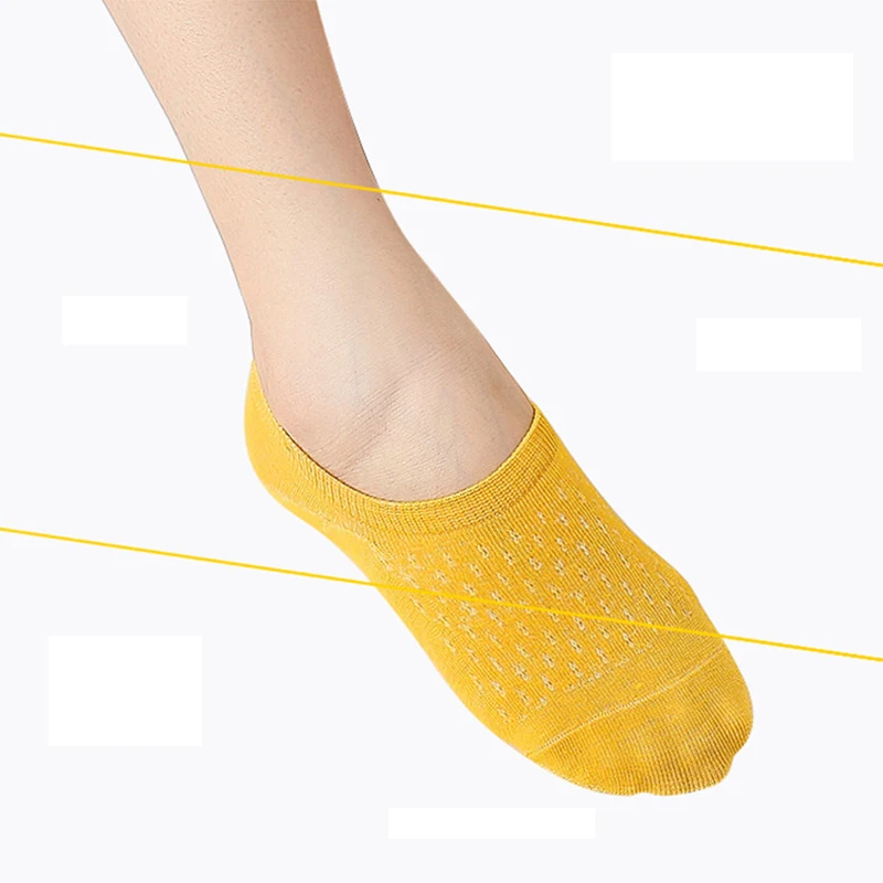 10 штук = 5 пар носки для женщин Невидимый твердый Цвет носков тапочек Дамская