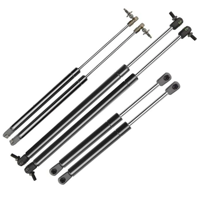 6Pcs Bonnet+Tailgate+Rear Window Lift Supports Fit for Jeep Grand Cherokee WJ/WG 1999-2004 New Shocks Struts Spring Damper | Автомобили и