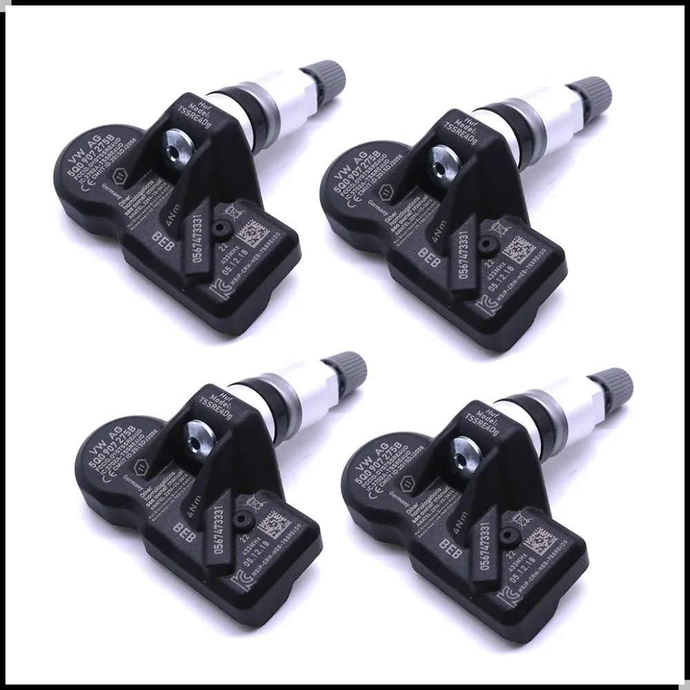 Датчик давления воздуха в шинах для Volkswagen Tiguan Allspace Audi Porsche Skoda 433 МГц TPMS 5Q0907275 5Q0907275B