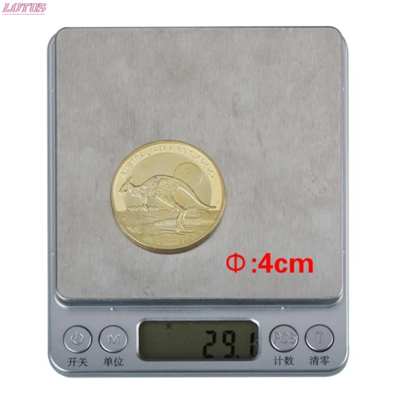 Значки Эмблемы австралийского кенгуру позолоченные монеты Елизаветы II дизайн