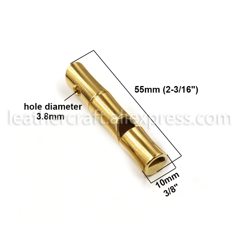 1 шт. полированный свисток для выживания из чистой латуни