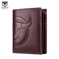 bullcaptain 2021 new business man wallet rfid wallet coin purse compact mini card holder middle aged mens leather wallets