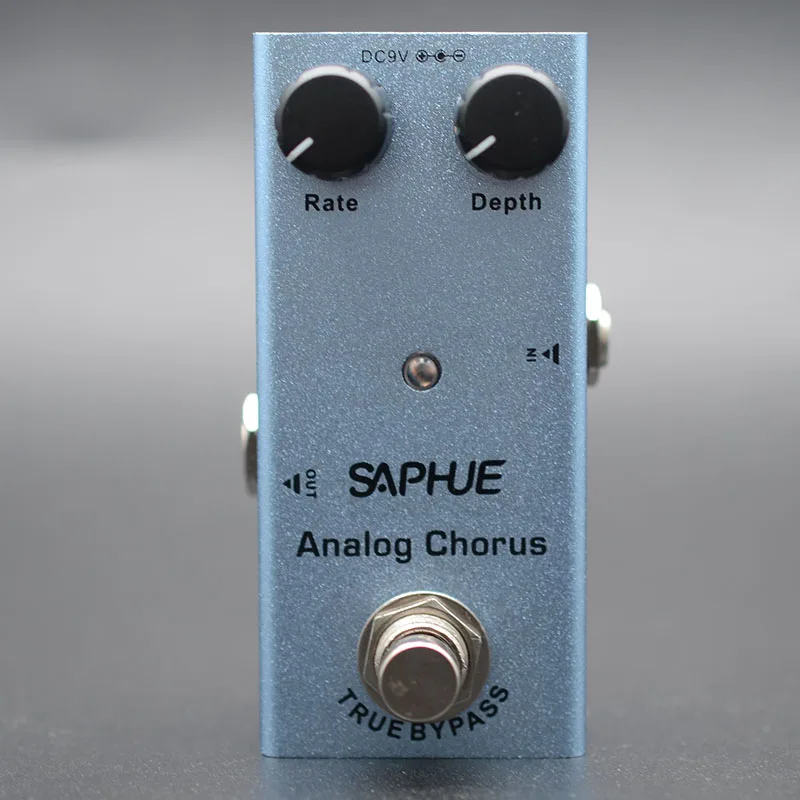 SAPHUE электрогитара аналоговый Хор педаль скорость/глубина ручка эффектов мини