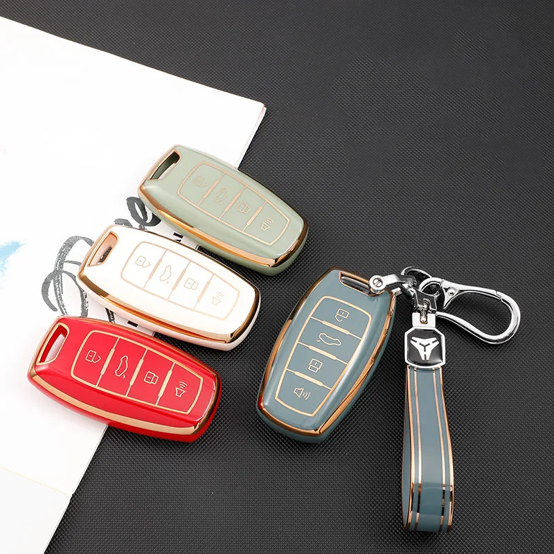 

New TPU Car Key Case Cover For Great Wall Haval/Hover H6 H7 H4 H9 F5 F7 H2S Holder Shell Fob Auto Accessories Smart Protect
