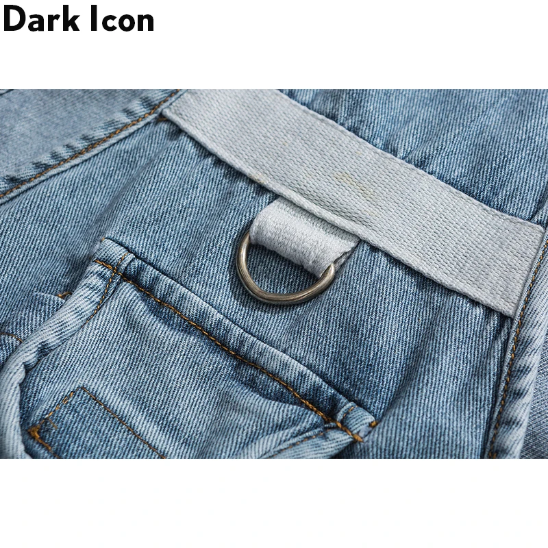 Темный значок военный джинсовый жилет с несколькими карманами в стиле хип хоп