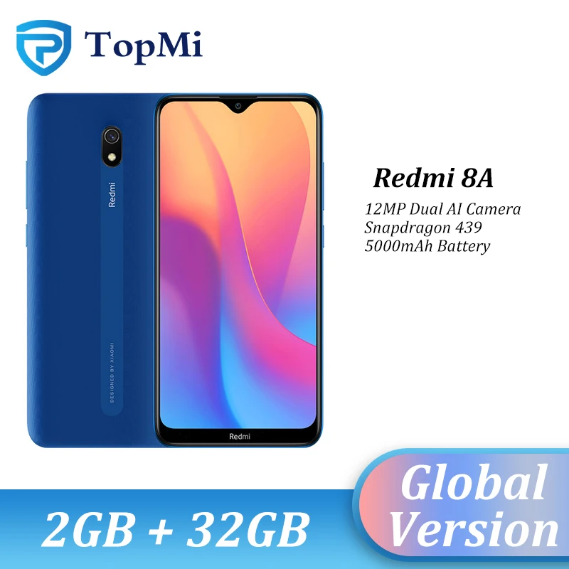 В наличии глобальная версия Xiaomi Redmi 8A смартфон 2 Гб оперативной памяти 32