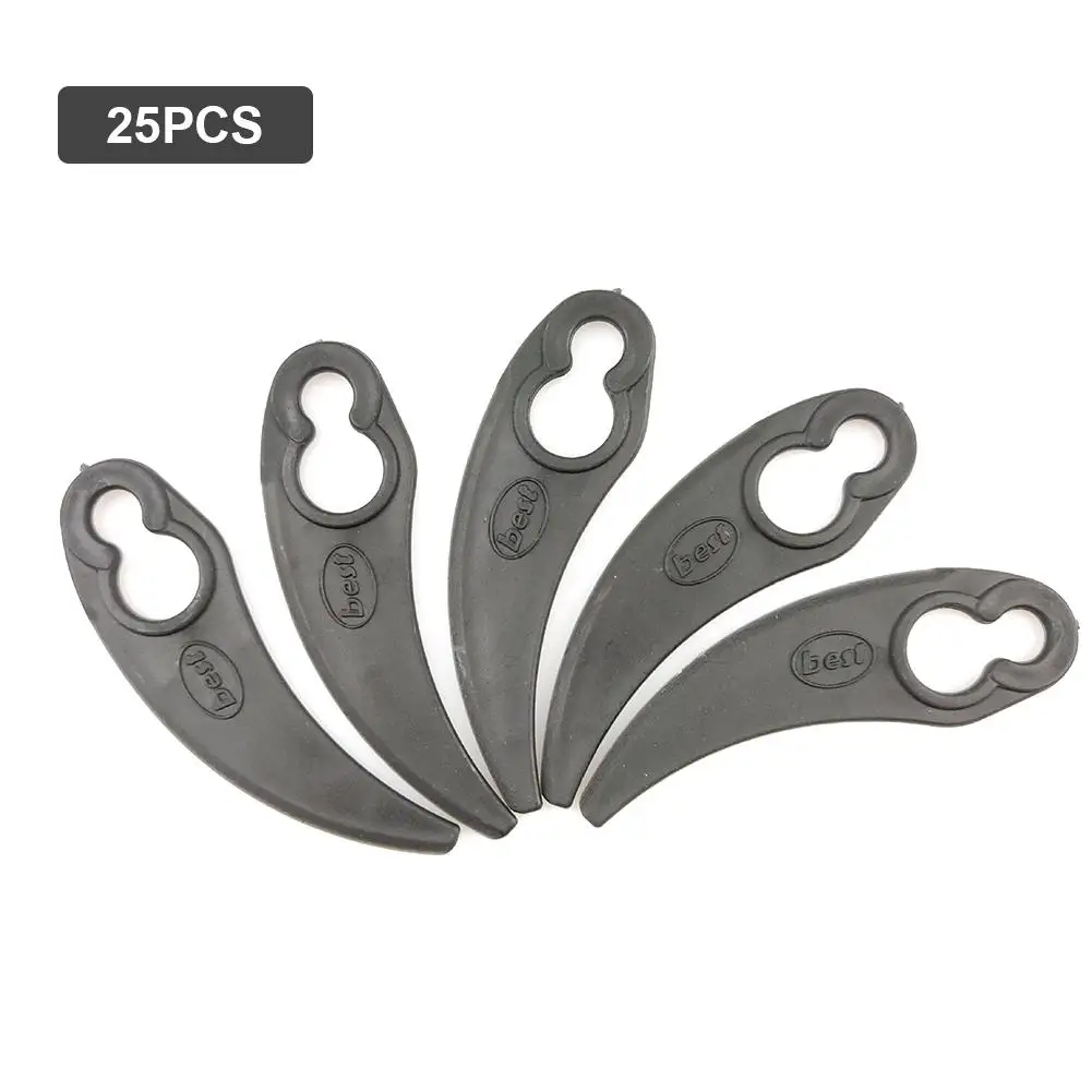 

25PCS Plastic Replacement Grass Trimmer Blade Fit Plastic Grass Trimmer Blades Mower Replacement For Cordless Grass Trimmer Tool