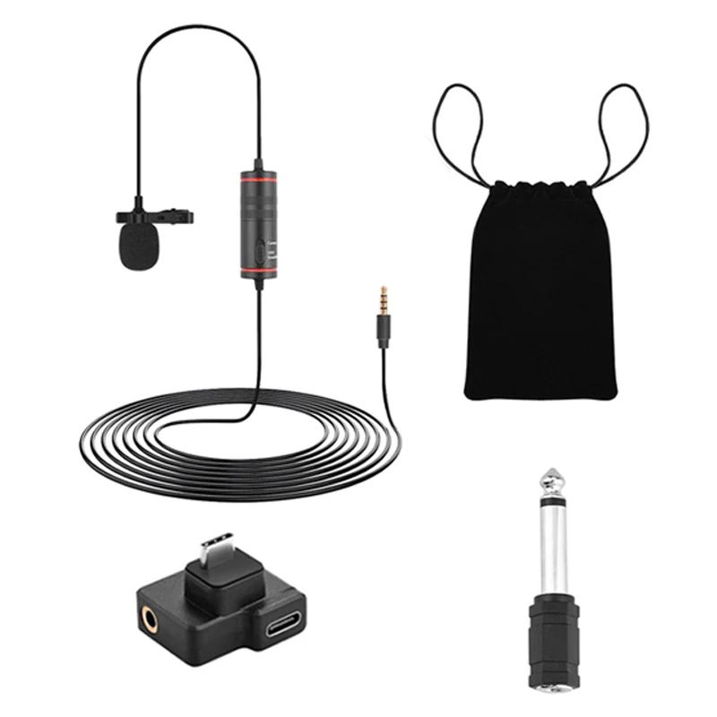 3 5 мм o Видео Запись отворотом микрофон для телефона Android Mac Vlog OSMO Экшн камеры