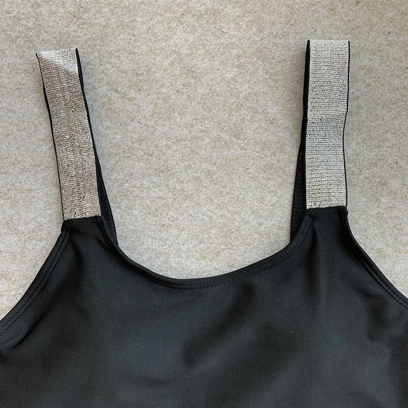 Новый дизайн мигающий однотонный красивый бикини с открытой спиной женский