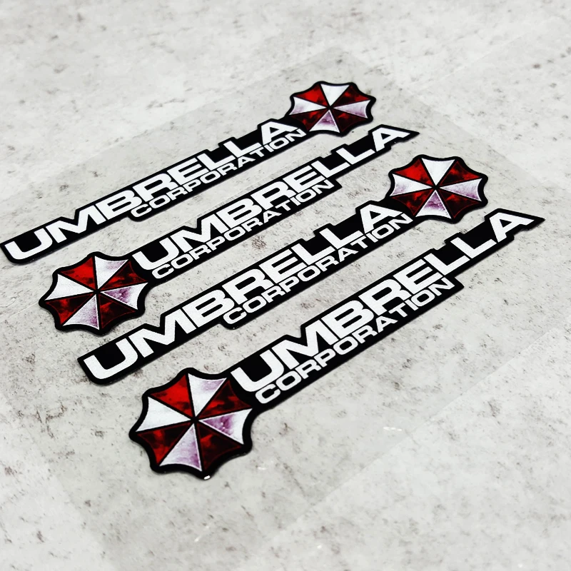 4 шт./лот LuLuSticker #121 10x2 2 см Зонт Корпорация модификация автомобиля дверные ручки