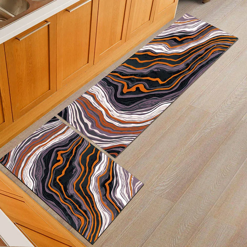 Нескользящий длинный набор кухонных ковриков моющийся офисный чайный столик