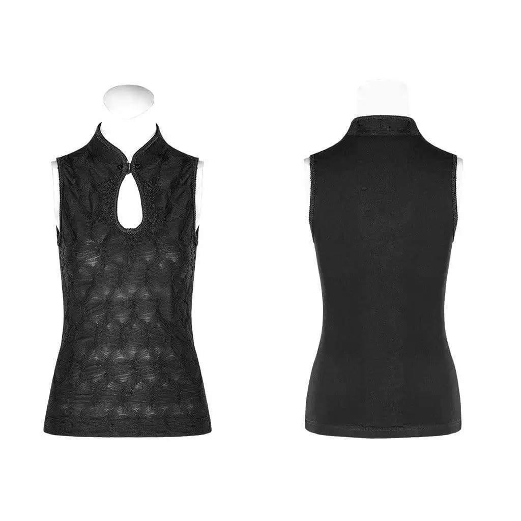 Панк рейв женские Cheongsam стиль чистая форма жилеты WT-594BXF | Мужская одежда