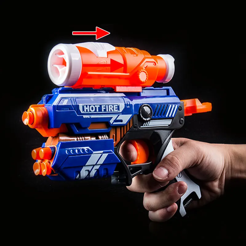 Новый ручной пистолет с мягкими пулями для Nerf игрушечный большим радиусом