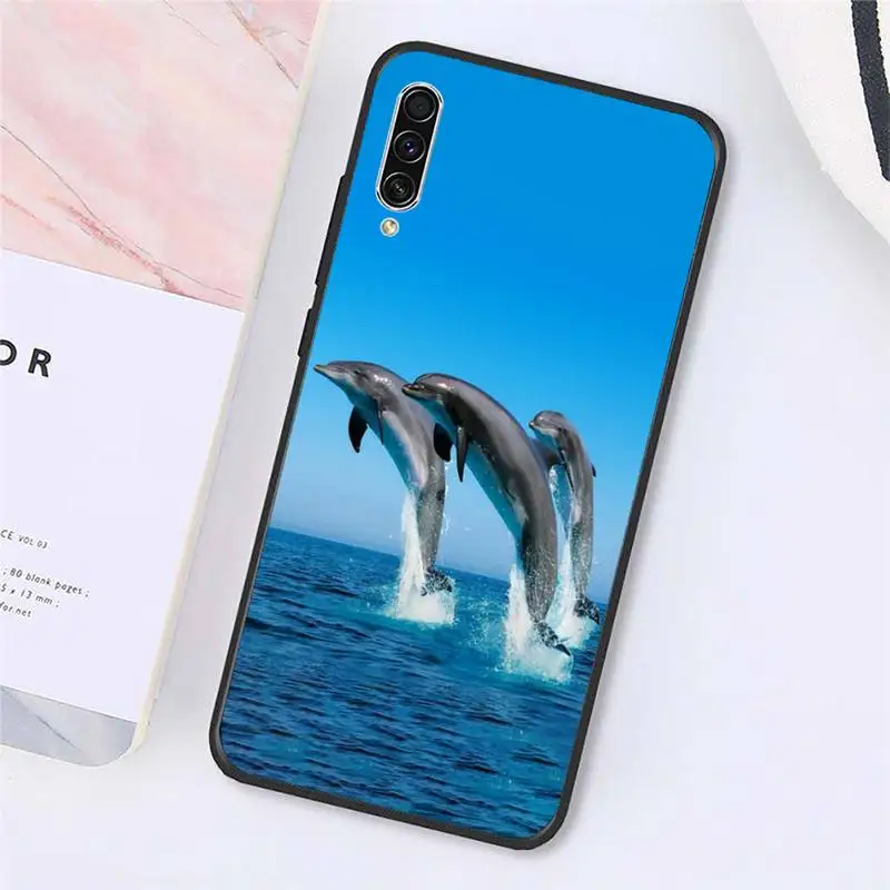 

dolphin cute Ocean animal Phone Case For Samsung galaxy A S note 10 7 8 9 20 30 31 40 50 51 70 71 21 s ultra plus