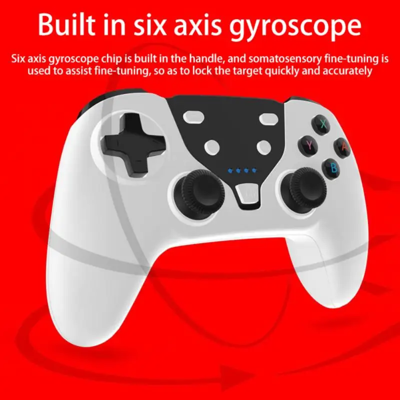 

Newest Bluetooth Wireless Controller For Switch/PC/PS3 Programmable Six-axis Dual Vibration Multi-function Wireless Controller