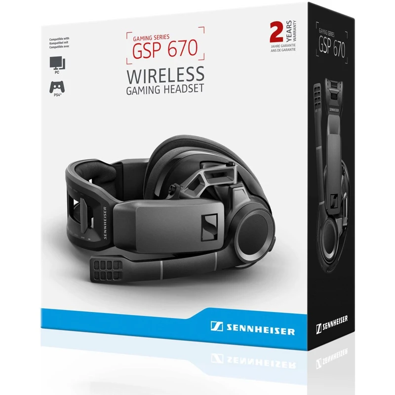 Гарнитура игровая SENNHEISER GSP 670 для компьютера накладные bluetooth черный (508351)|Наушники
